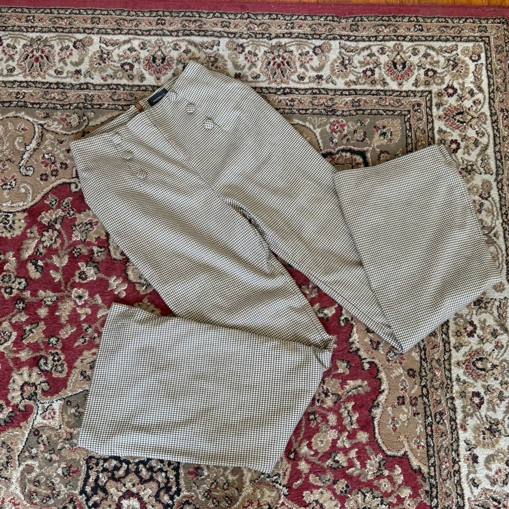 Majorelle Houndstooth wide leg pants